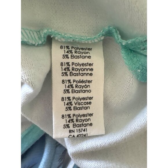 PJ Salvage NWT $78 Loungewear Dress, Blue Palm Trees Women's Size 1X - Picture 9 of 10